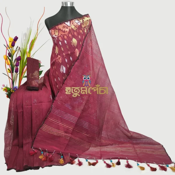 Brown G S C Dhakai Jamdani